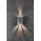 Aplice - Aplica LED exterior cu iluminat up&down IP54 Fold 10 otel galvanizat