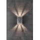 Aplice - Aplica LED exterior cu iluminat up&down IP54 Fold 10 otel galvanizat