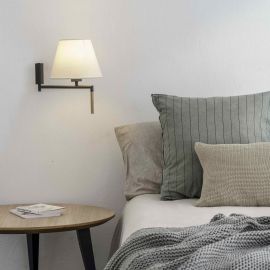 Aplice, corpuri de iluminat pentru pereti - Aplica moderna directionabila design elegant RON gri inchis/bej