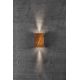 Aplice - Aplica LED exterior cu iluminat up&down IP54 Fold 10 corten