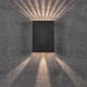 Aplice - Aplica LED exterior cu iluminat up&down IP54 Fold 15 negru
