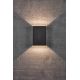 Aplice - Aplica LED exterior cu iluminat up&down IP54 Fold 15 negru