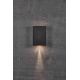 Aplice - Aplica LED exterior cu iluminat up&down IP54 Fold 15 negru