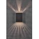 Aplice - Aplica LED exterior cu iluminat up&down IP54 Fold 15 negru