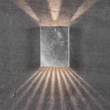 Aplice - Aplica LED exterior cu iluminat up&down IP54 Fold 15 otel galvanizat