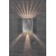 Aplice - Aplica LED exterior cu iluminat up&down IP54 Fold 15 otel galvanizat