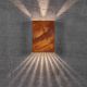 Aplice - Aplica LED exterior cu iluminat up&down IP54 Fold 15 corten