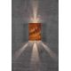 Aplice - Aplica LED exterior cu iluminat up&down IP54 Fold 15 corten
