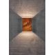 Aplice - Aplica LED exterior cu iluminat up&down IP54 Fold 15 corten