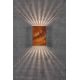 Aplice - Aplica LED exterior cu iluminat up&down IP54 Fold 15 corten