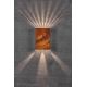 Aplice - Aplica LED exterior cu iluminat up&down IP54 Fold 15 corten