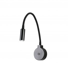 Aplice, corpuri de iluminat pentru pereti - Aplica LED tip reader LED design modern minimalist PIXIE neagra