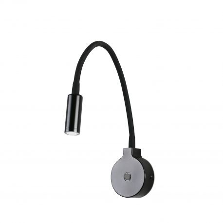 Aplice, corpuri de iluminat pentru pereti - Aplica LED tip reader LED design modern minimalist PIXIE neagra