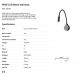 Aplice, corpuri de iluminat pentru pereti - Aplica LED tip reader LED design modern minimalist PIXIE neagra