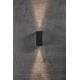 Aplice - Aplica LED exterior cu iluminat up&down IP44 Asbol Kubi negru