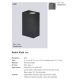 Aplice - Aplica LED exterior cu iluminat up&down IP44 Asbol Kubi negru