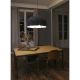 Pendule, Lustre suspendate - Lustra LED moderna design eco Ø80cm MUTE 3000K gri inchis / gri