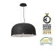 Pendule, Lustre suspendate - Lustra LED moderna design eco Ø80cm MUTE 3000K gri inchis / gri