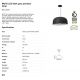 Pendule, Lustre suspendate - Lustra LED moderna design eco Ø80cm MUTE 3000K gri inchis / gri