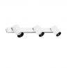 Aplica perete / tavan cu 3 spoturi directionabile design modern STAN 3L alba