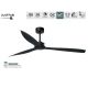 Lustre cu ventilator - Ventilator de tavan cu telecomanda design modern JUSTFAN negru