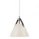 Pendul design nordic STRAP 16 sticla alba
