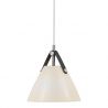 Pendul design nordic STRAP 16 sticla alba