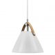 Pendule, Lustre suspendate - Pendul design nordic STRAP 16 sticla alba