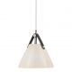 Pendule, Lustre suspendate - Pendul design nordic STRAP 16 sticla alba