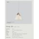 Pendule, Lustre suspendate - Pendul design nordic STRAP 16 sticla alba