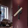Aplica LED de perete design ultra-modern Varas negru/auriu