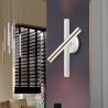 Aplica LED de perete design ultra-modern Varas auriu/alb