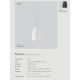 Pendule, Lustre suspendate - Lustra, Pendul modern design minimalist Nexus 2.0 small, alb