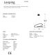 Candelabre, Lustre - Lustra LED design ultra-modern Looping 60cm