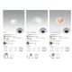 Spoturi tavan fals - Spot LED dimabil / incastrabil tavan / plafon FOX alb 5W