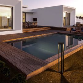 Stalpi - Stalp LED modern pentru iluminat exterior IP54 PAX H-80cm