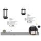 Lampi decorative si solare - Lampa LED solara portabila pentru iluminat exterior IP65 BALI H-51cm