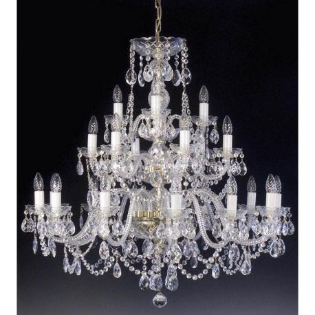 Lustre Cristal Bohemia - Candelabru XL Cristal Bohemia Exclusive 21 brate, ANDREA XXI. CE