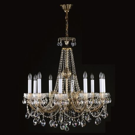 Lustre Cristal Bohemia - Candelabru Cristal Bohemia Exclusive 10 brate