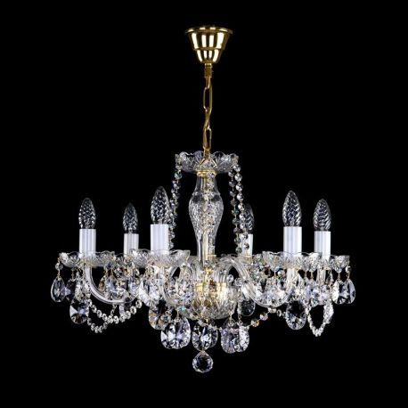 Lustre Cristal Bohemia - Candelabru elegant cu 6 brate Cristal Bohemia Exclusive ELSA VI.