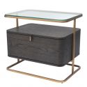 Masuta laterala cu sertar design elegant LUX Augusto
