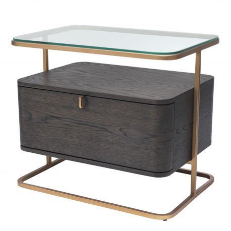 Masute Living - Masuta laterala cu sertar design elegant LUX Augusto