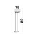 Stalpi - Stalp LED modern pentru iluminat exterior IP54 ENZI H-80cm