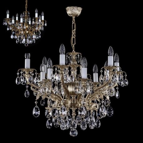 Lustre Cristal Bohemia - Candelabru 8 brate Cristal Bohemia Exclusive ETELA VIII.
