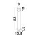 Stalpi - Stalp LED pentru iluminat exterior IP65 ROCK H-83cm