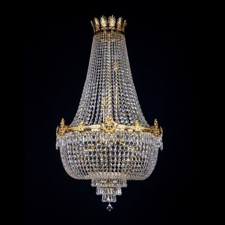 Lustre Cristal Bohemia - Lustra XL eleganta, Cristal Bohemia Exclusive EVITA 600x1000