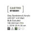 Stalpi - Stalp pentru iluminat exterior IP65 CASTRO gri, H-35cm