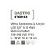 Aplice - Aplica pentru iluminat exterior IP65 CASTRO alb, H-35cm