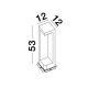 Stalpi - Stalp LED modern de exterior IP65 GRANTE gri ciment, H-53cm