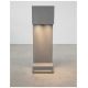 Stalpi - Stalp modern de exterior IP65 GRANTE gri ciment, H-60cm